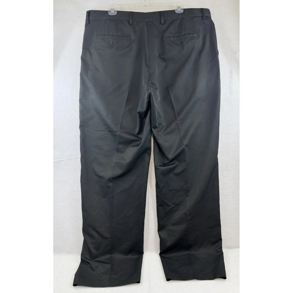 Adidas Mens Climalite Black Golf Pants 38x32 AE7002 Performance Moisture Wicking